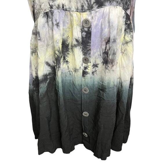 Evil twin Tie dye shirt dress boho chic 90s whimsigoth grunge festival mini - Picture 3 of 9